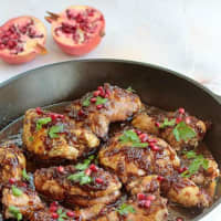 <p>Pomegranate &amp; Honey Glazed Chicken is perfect for the Jewish New Year.</p>