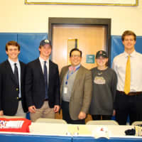 <p>Four Pelham student-athletes signed their national letters of intent to continue their careers at the collegiate level.</p>