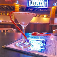 <p>North Pole martini at BarBQ in Stamford.</p>