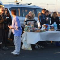 <p>Mahwah fans tailgate outside MetLife Stadium before the football state finals Friday, Dec. 4. </p>