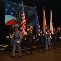 <p>The color guard was comprised of several members of the Westchester County Police Academy graduating class.</p>