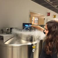 <p>Bronxville High School junior Isabela Lamadrid was one of 15 of more than 500 students that were chosen to participate in the Human Oncology and Pathogenesis Program.</p>
