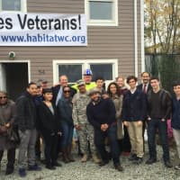 <p>Dozens of volunteers from Habitat for Humanity of Westchester teamed to help refurbish and dedicate the Yonkers home to a veteran returning from overseas. </p>