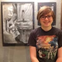 <p>Bronxville High School senior Maxine Devitt received a Silver Key Award for her charcoal drawing of a friend’s hands inside a painting studio.</p>