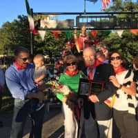 <p>Tony Grasso. second from right, was grand marshall of the Feast of San Gennaro&#x27;s parade.</p>