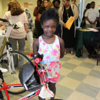 <p>A raffle prize at the luncheon to celebrate summer meals at the Martin Luther King Jr. Apartments in Stamford.</p>