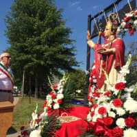 <p>A procession with a statue of the saint opened the recent Feast of St. Gennaro in Yorktown.</p>