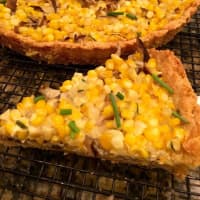<p>Sweet Corn, Bacon and Shitake Mushroom Tart adapted from a Martha Stewart recipe.</p>