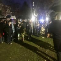<p>A gathering showing support for the victims of an alleged hate-crime attack in Monsey.</p>