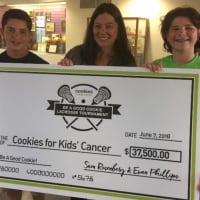 <p>A pair of New Rochelle High School freshmen donated more than $35,000 to Cookies for Kids&#x27; Cancer.</p>