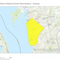 <p>The Ossining yellow zone</p>
