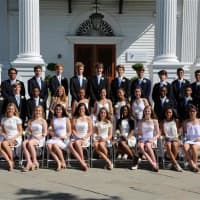 <p>The 32 members of New Canaan Country School’s Class of 2018.</p>