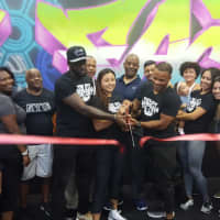 <p>The ribbon-cutting of the The Fit Factory in  Englewood.</p>
