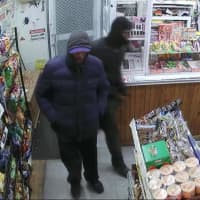 <p>The City of Poughkeepsie Police are asking for help identifying the two men shown.</p>