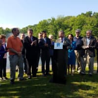 <p>Local officials announced the $250,000 grant for Beechmont Lake in New Rochelle this week.</p>