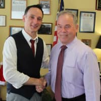 <p>County Executive Day met with Save Our Tappan Zee activist Monroe Mann in his office on Wednesday, June 6.</p>