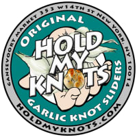 <p>The logo of Hold My Knots, designed by James Awad, coowner who also is an architect.</p>