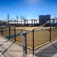 <p>A playground on the outdoor deck of &quot;The Modern.&quot;</p>