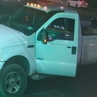 <p>The truck used in the crash in Shirley.</p>