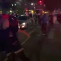 <p>Protestors in Brooklyn on Friday night, May 29.</p>