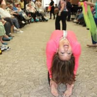 <p>Some entertainers bent over backwards to bring smiles to the Adult Day Program guests.</p>