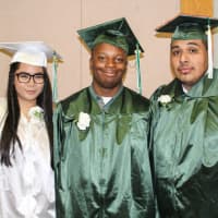 <p>Three of the students who graduated.</p>