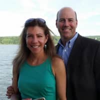 <p>Andrew Grundy, of PS&amp;S Engineering, and wife Anita are shown aboard the Magestic Princess on a June 15 cruise from Yonkers to the Tappan Zee Bridge.</p>