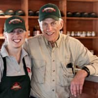 <p>Katie &quot;Zoe&quot; Ferris, shown with her dad, Robert, has opened Zoe&#x27;s Ice Cream Barn on Route 55 in LaGrangeville. The milk used to make cones, sundaes and shakes comes from local dairy farms.</p>