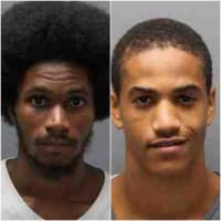 <p>Floyd Bruce (right) and Lamont McLean have been charged in connection to both a shooting and armed robbery in Yonkers.</p>