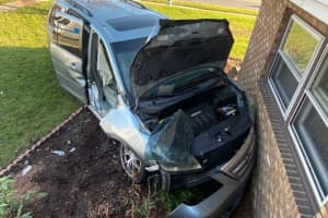 Van Hits House In Fair Lawn Crash, Two Seriously Injured