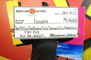 Good 'Trouble:' Maryland Lottery Player Kicks Off 2023 With $1.5M Jackpot Win