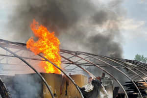 Photos: Firefighters Put Out Blaze At Greenhouses In Westchester