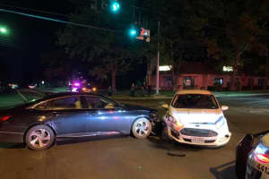 Photos: Two Hospitalized After Crash At Rockland Intersection