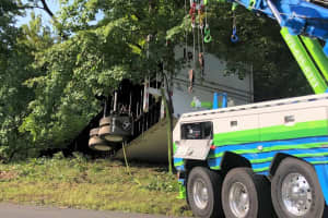 Another Tractor-Trailer Crashes Off Route 287