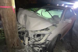 Teenage Woman Flees From Police, Crashes Into Utility Pole In Rockland