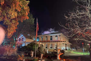 Firefighters Battle Bucks County House Fire
