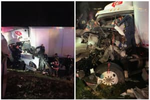 Tractor-Trailer Driver Injured After Hitting Another Truck In Westchester