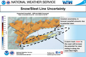 Snowfall Projections Increase For Blockbuster Storm, With 45 MPH Wind Gusts Now Possible