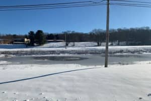 Police Officer Rescues Man, Dog From Ice-Covered Pond In Easton