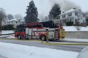Fire Crews Tackle Chalfont Garage Blaze During Snowstorm