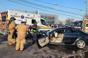 1 Driver Injured Following 2 Car Crash In Plymouth Township