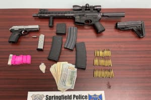 Assault Rifle, Heroin, Seized From Felon In Hampden County