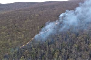 Massive, Days-Long Forest Fire Still Burning In Western Mass
