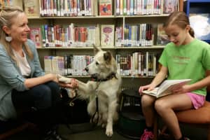 Franklin Lakes Library's PAWS Therapy Pets Program Comforts Young Readers