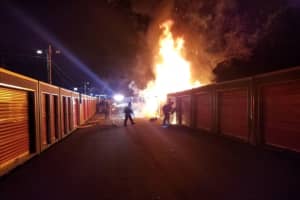 Reading Firefighters Tackle Early Morning Storage Shed Blaze