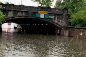2 Rescued From Flooded Railroad Underpass In Reading