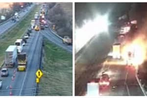 Multi-Vehicle Fires Closed I-81: PennDOT (UPDATE; PHOTOS)