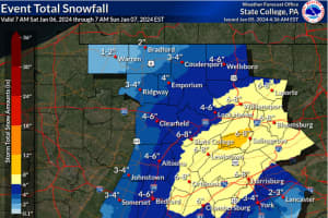 NWS: Winter Storm Warnings Issued In The Following Pennsylvania Counties