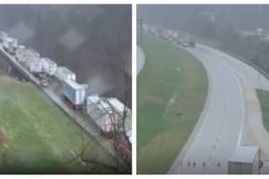 Tractor-Trailer Rollover Crash On I-81 Clears: PennDOT