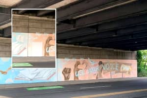 Black Fist Removed From Mural On Garden State Parkway Overpass, Citizens See 'Whitewash'